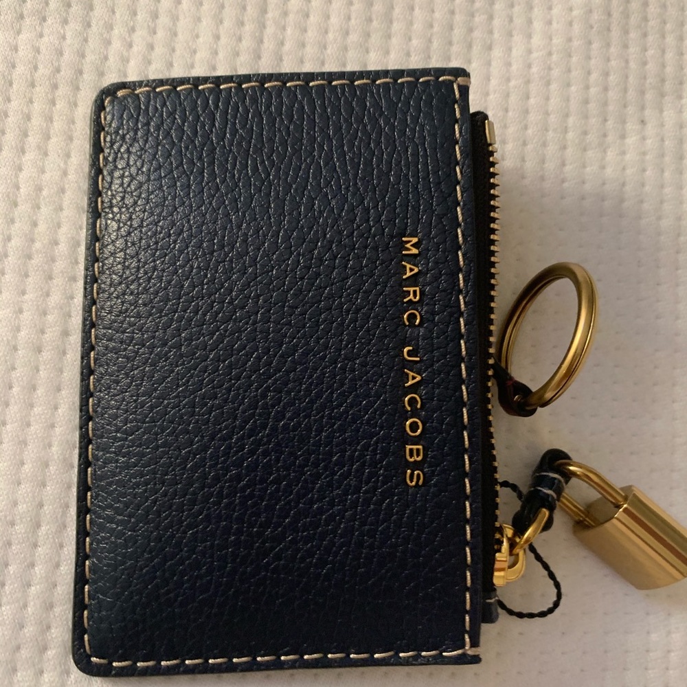 Marc Jacobs navy card holder